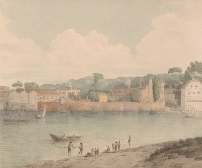 Vauxhall-Treppen, von Millbank, 5. Juli 1797 von Francis Towne